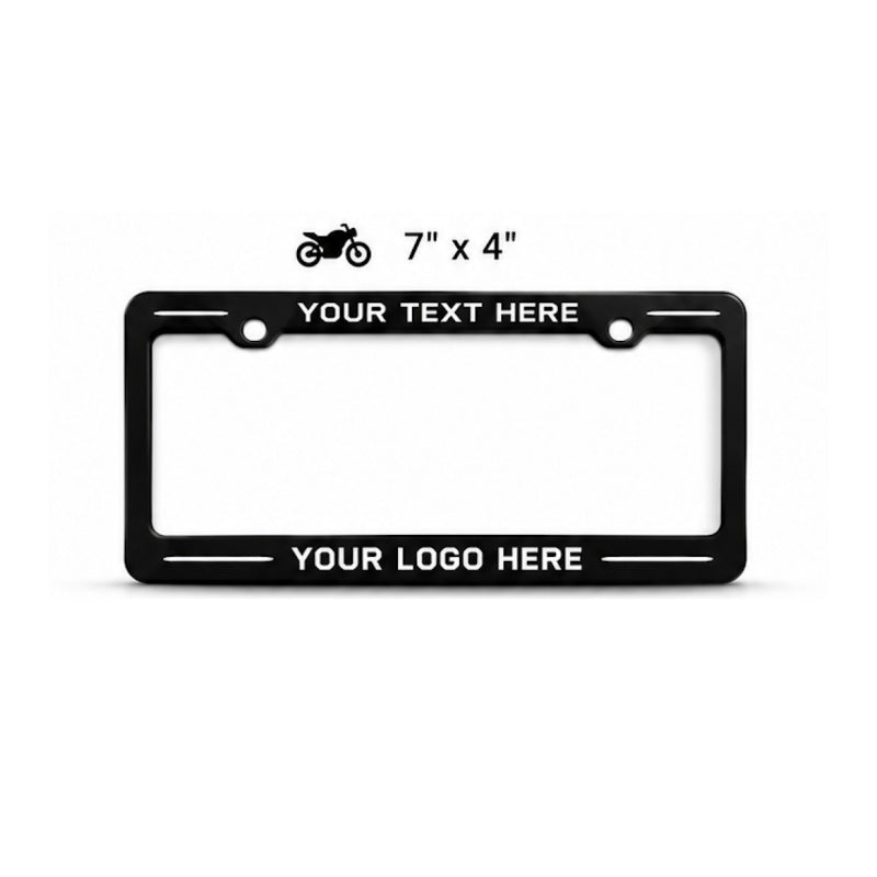 Custom License Plate Frame for Cars & Motorcycles